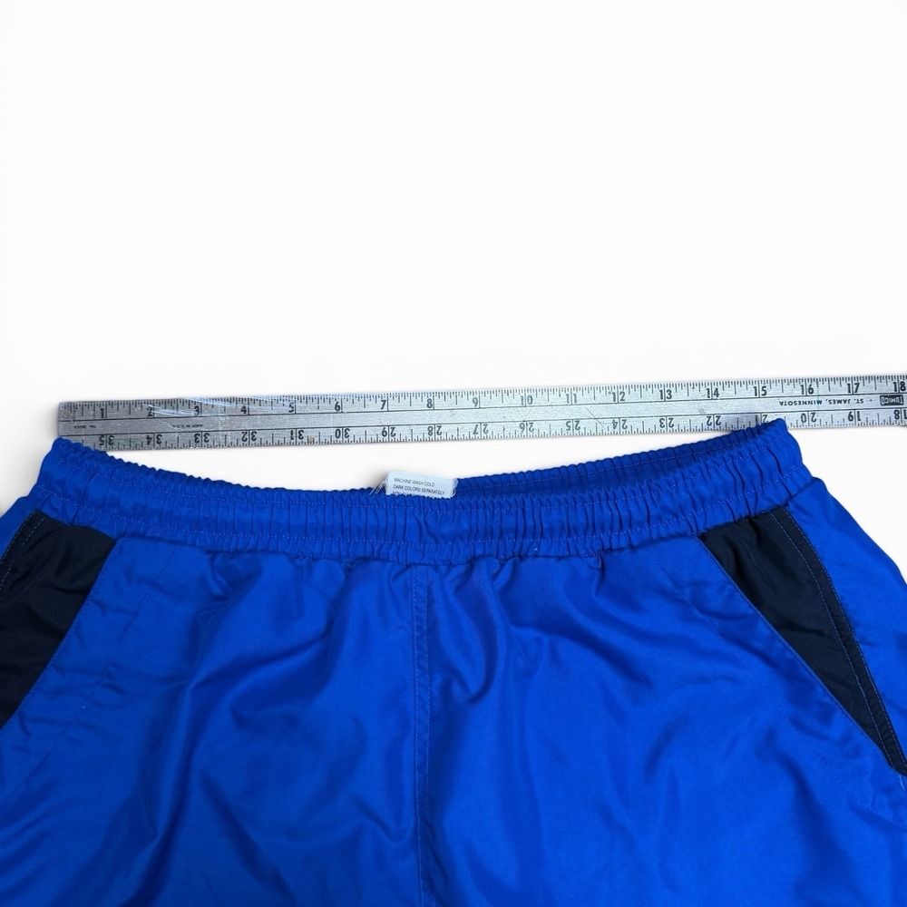 Chaps Ralph Lauren Mens Vtg Blue Shorts Swim Trunks Large Drawstring Pockets - Picture 3 of 7
